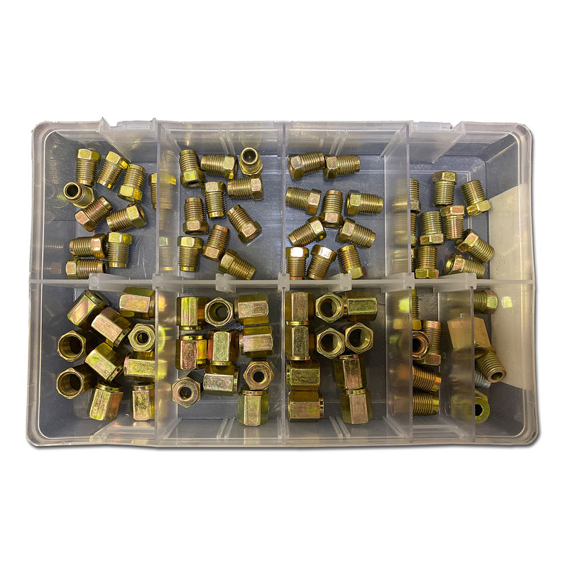 Assorted Brake Nuts Box80pcMetric Sizes