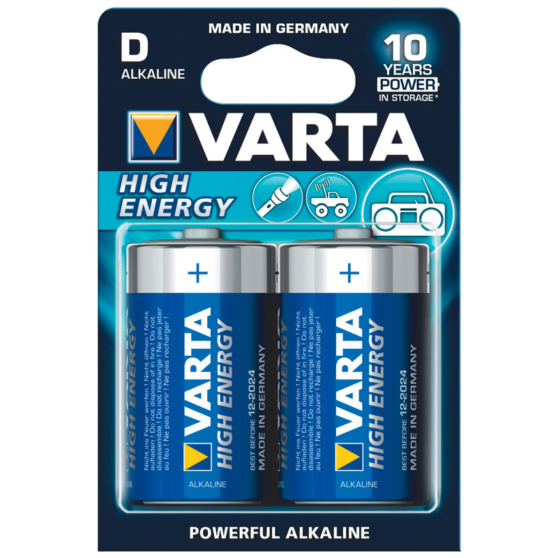 Varta D Cell Battery  Pk2