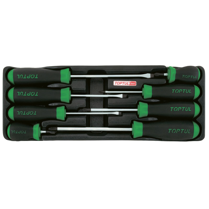 8 Pce Slotted/Phillips Screwdriver SetModular Tray Type A