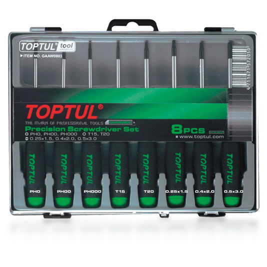 8 Pce PH/Slot/Star Precision S/driver Set