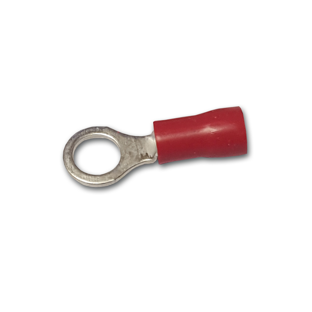 Red Ring 3.2mm (6BA) Terminals Pk100