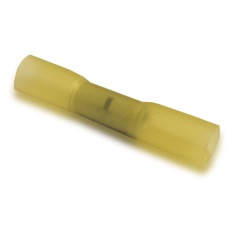 Yellow Adv-Lined H/Shk Butt Terminal Pk50
