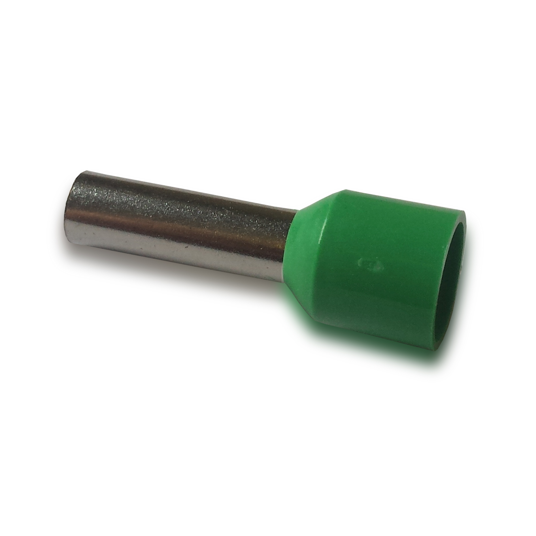 Sgl Cd/End Tnl 6.0mm2 x12.0mm Green Pk100Single Cord End Terminal Ferrule x100