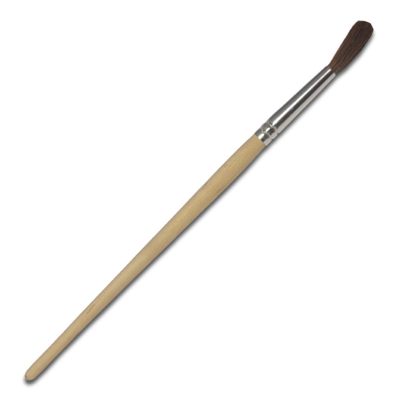 Soft Touch-Up Brush # No.8 Wood Hdl Pk12Size: No.8 / Plain Wooden Handle