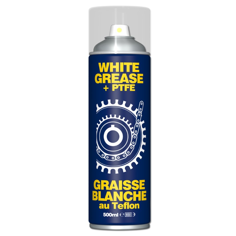 Pk6 500ml White Grease+PTFE6x 500ml Aerosol / UN1950