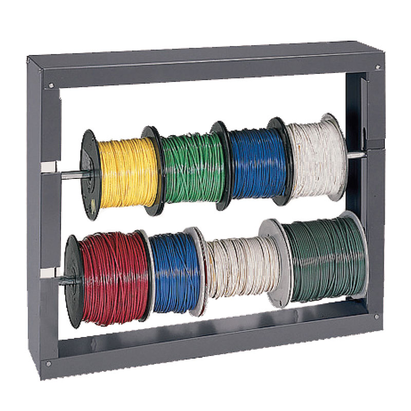 Twin Rod Wire Spool Rack Pk1W=26in. D=6in. H=21in. / 2 Rod