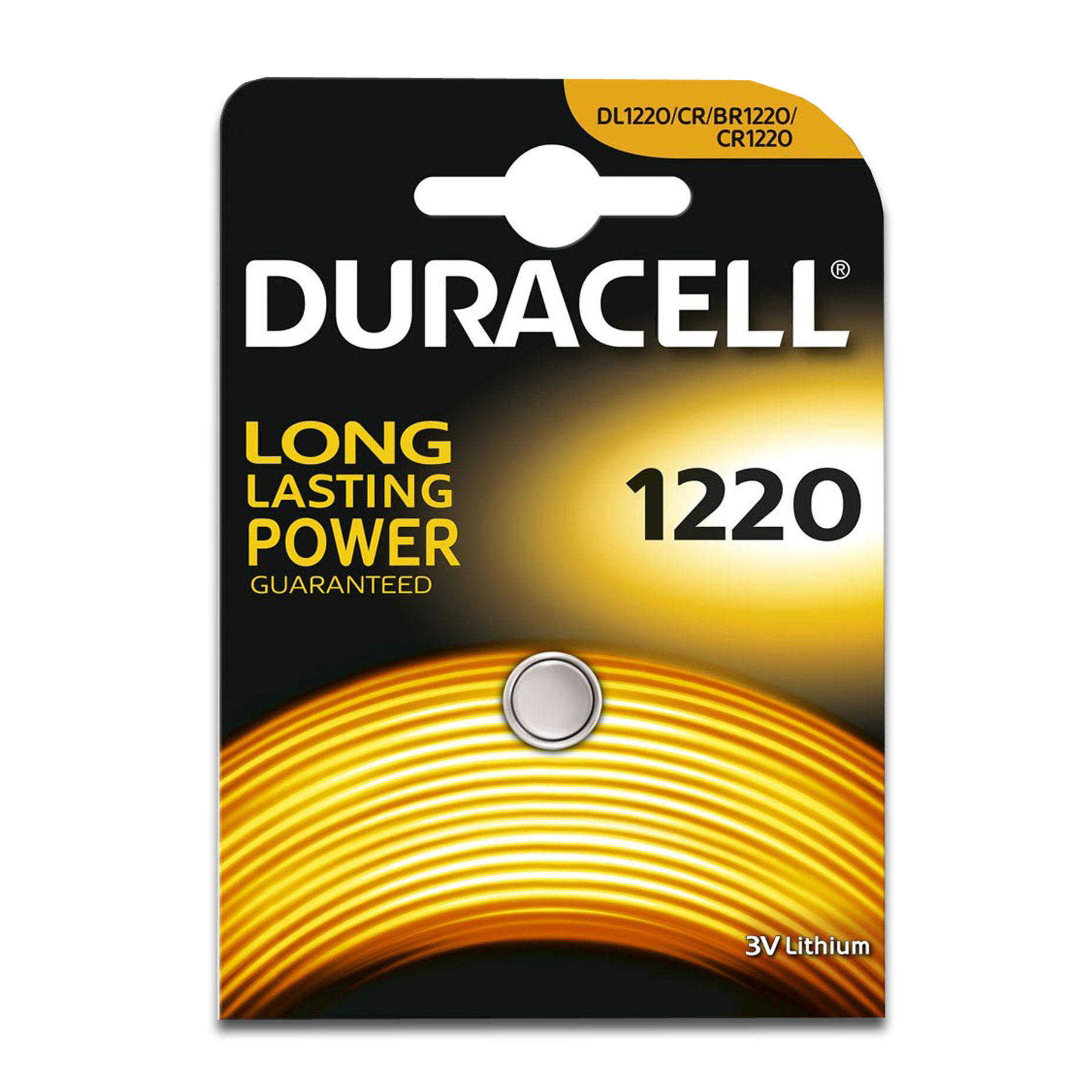 Duracell Lithium Coin Cell CR1220 Pk1