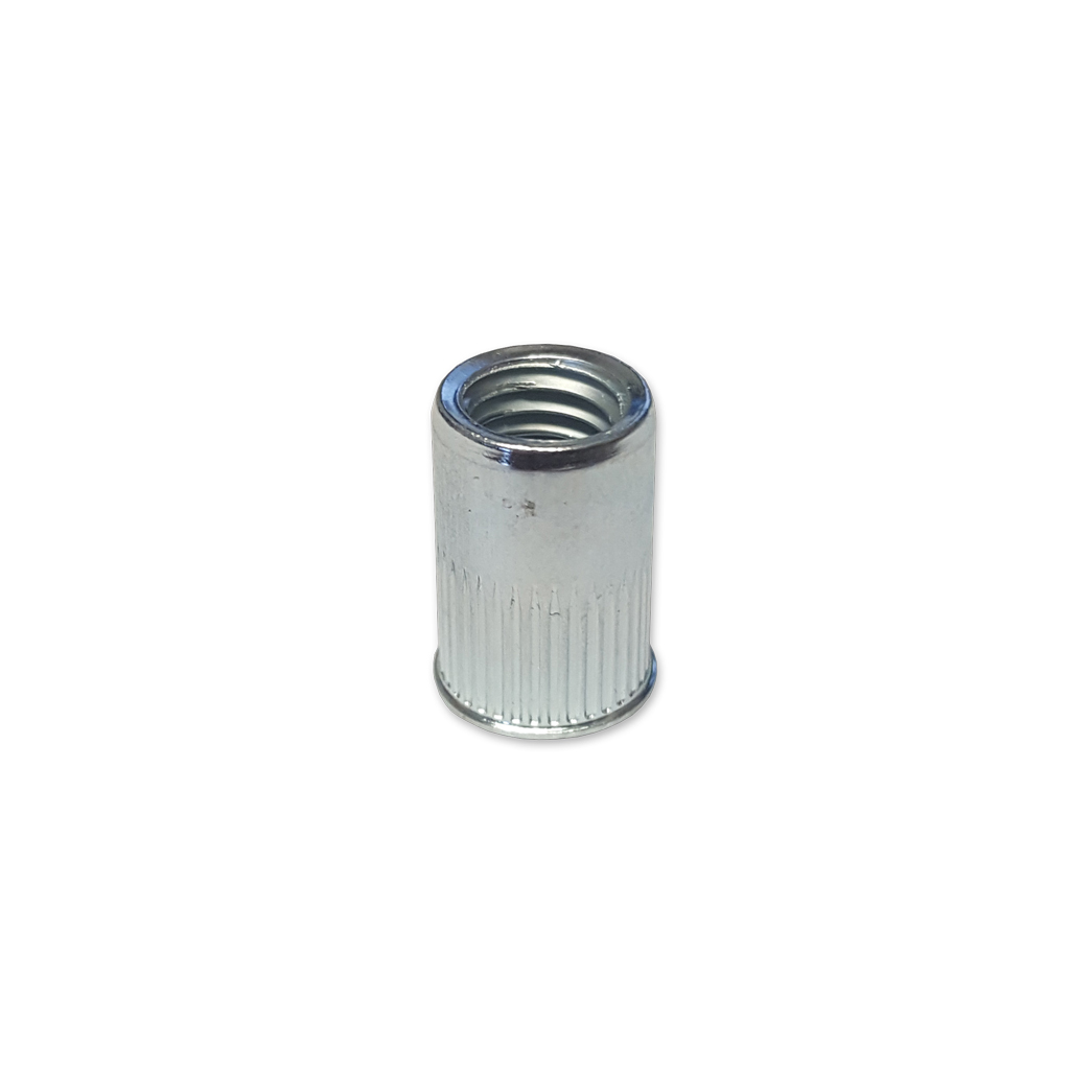 M5 Splined Threaded Insert Pk50Zinc Plated Steel