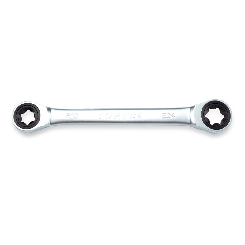 E10 x E12 Ratchet E-Star ring wrench