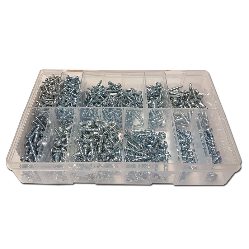 Asstd Pozi Pan Self Tappers #4-12 Box700pc