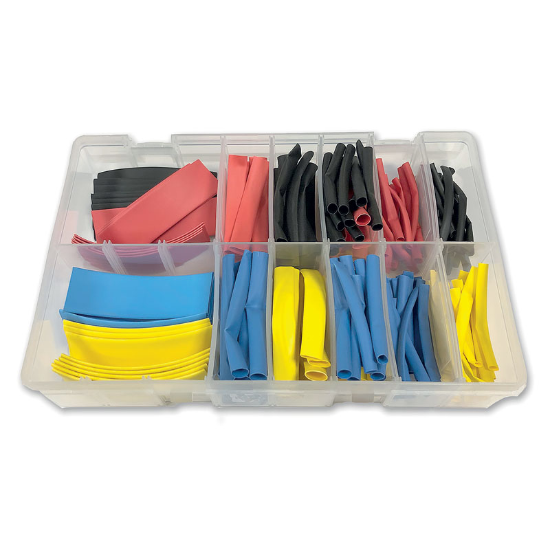 Asstd Coloured HeatShrink Tubing Box172pc