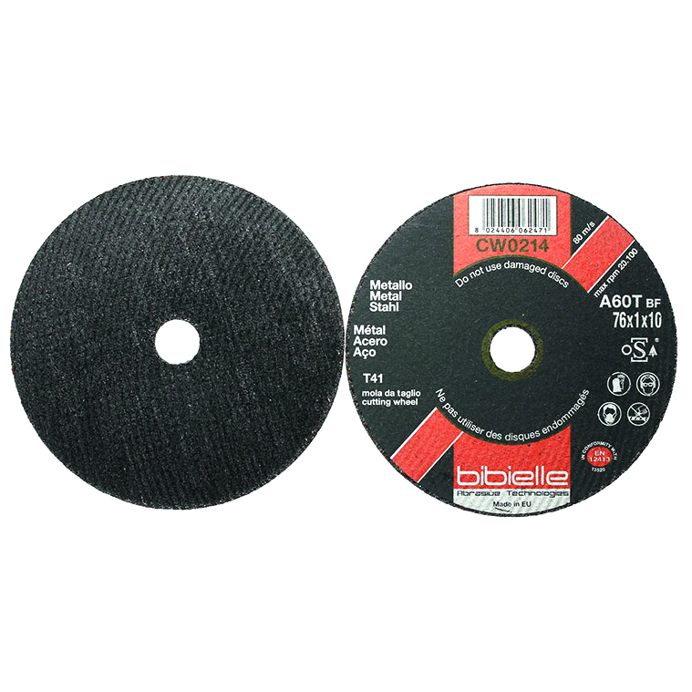 Flat Metal Cutting Disc 76x1.0x10mm Pk5