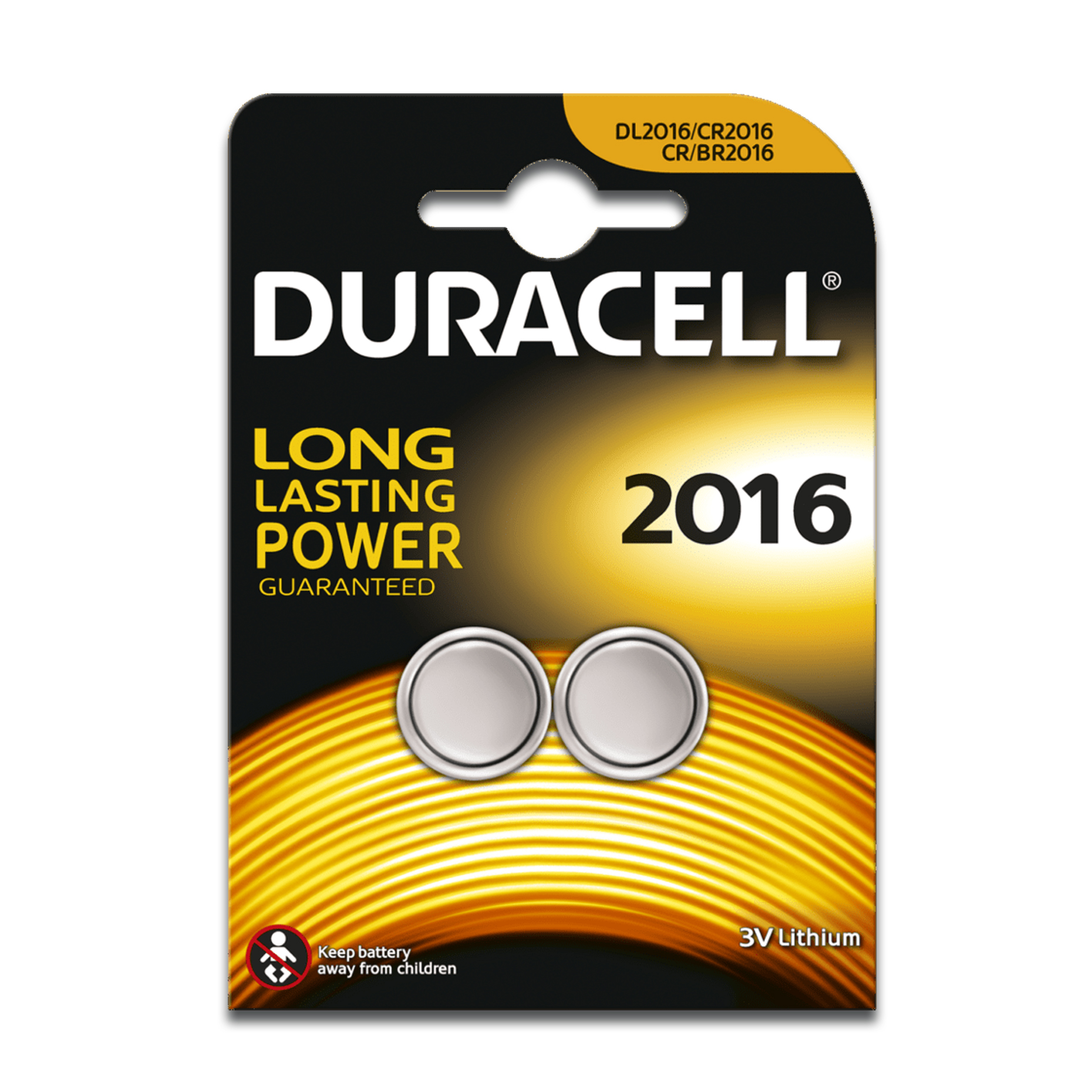 Duracell Lithium Coin Cell CR2016 Pk10